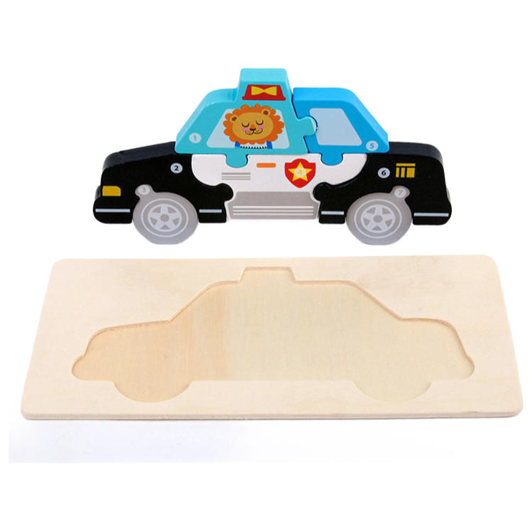 Premium Wooden 3D Puzzle Vehicle Toy for Kids - Early Learning Educational Building Blocks Z14076I