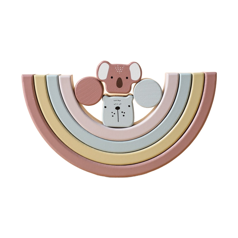 Wooden Elephant Balance Toy for Kids - Early Learning Educational Building Blocks