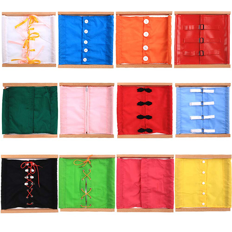 Montessori Wooden Lacing Dressing Frame - Educational Toys for Toddlers & Kids
