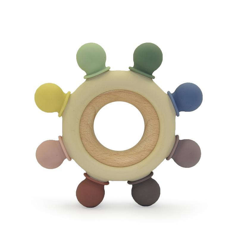 Eco-Friendly Silicone Teething Toy for Infants - Bulk Order & Custom Logo Options