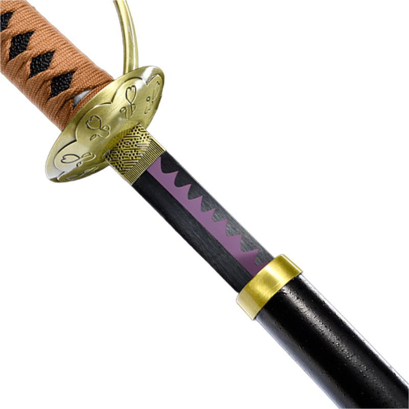 ZS-9370 Japanese Style Carbon Steel Anime Sword for Home Decor and Collection