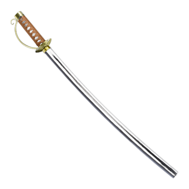 ZS-9370 Japanese Style Carbon Steel Anime Sword for Home Decor and Collection