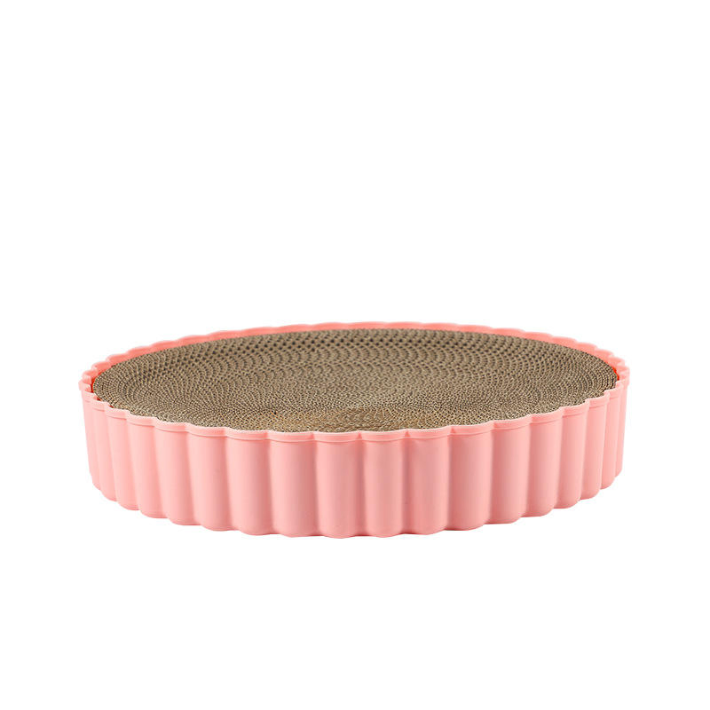 Factory Supply High-Quality Wooden Cat Scratching Toy with Corrugated Texture