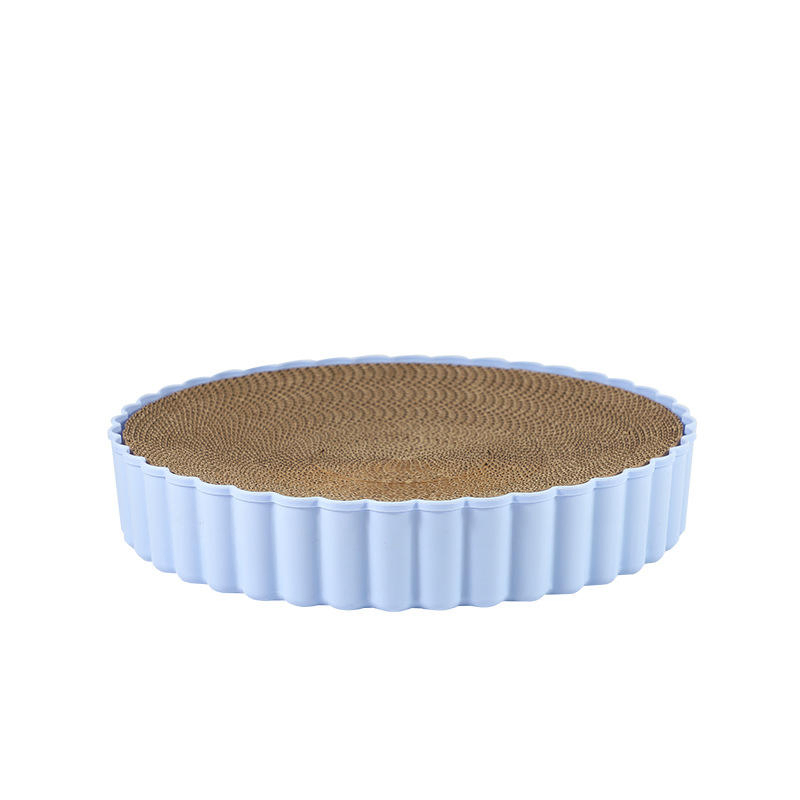 Factory Supply High-Quality Wooden Cat Scratching Toy with Corrugated Texture