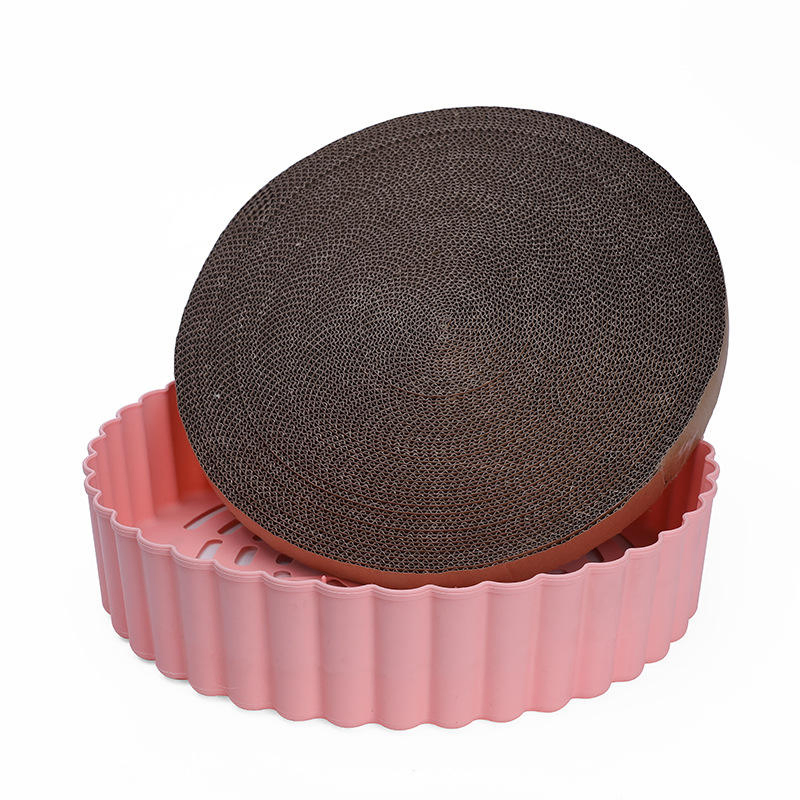 Factory Supply High-Quality Wooden Cat Scratching Toy with Corrugated Texture