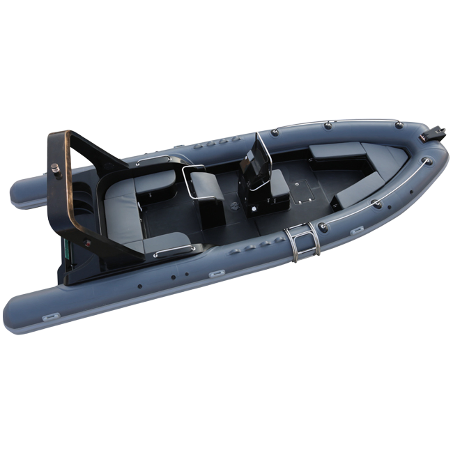 Professional Grade 7-Chamber V-Shape Fiberglass Hull RIB Boat with Yamaha Engine