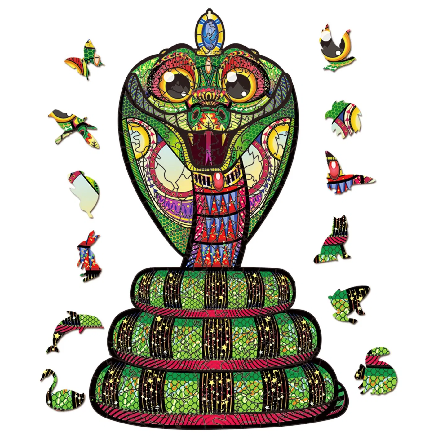 Premium Wooden Jigsaw Puzzles for Adults - Custom Laser Cut Educational Toys
