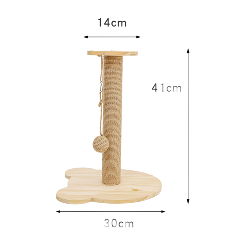 Premium Customized Cat Scratcher Tree with Sisal Wooden Ball - OEM/ODM Pet Furniture