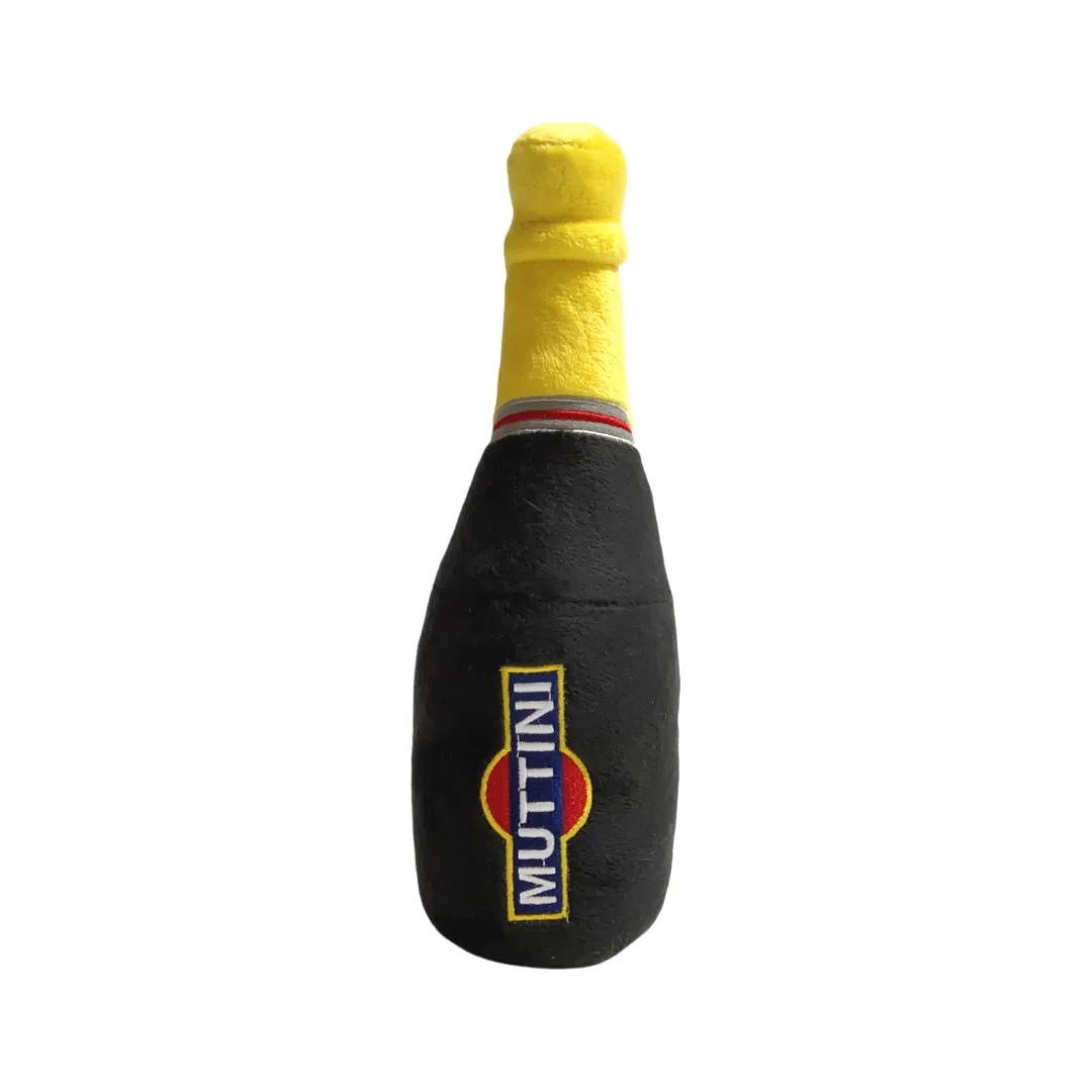 Custom Squeaky Beer Bottle Plush Dog Toy - YD-KK002 Velboa Fabric Pet Chew Toy with Squeaker