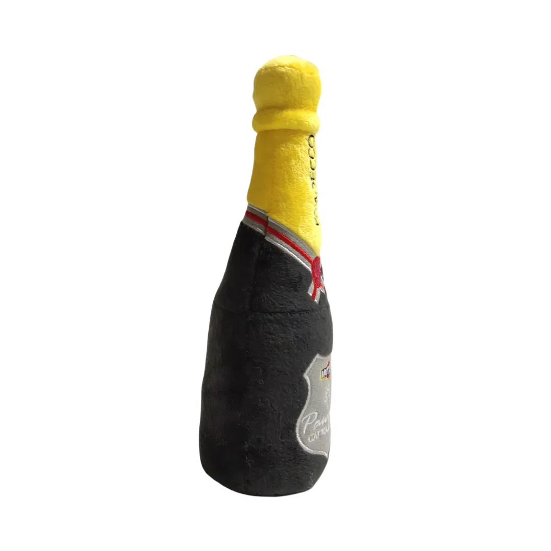 Custom Squeaky Beer Bottle Plush Dog Toy - YD-KK002 Velboa Fabric Pet Chew Toy with Squeaker