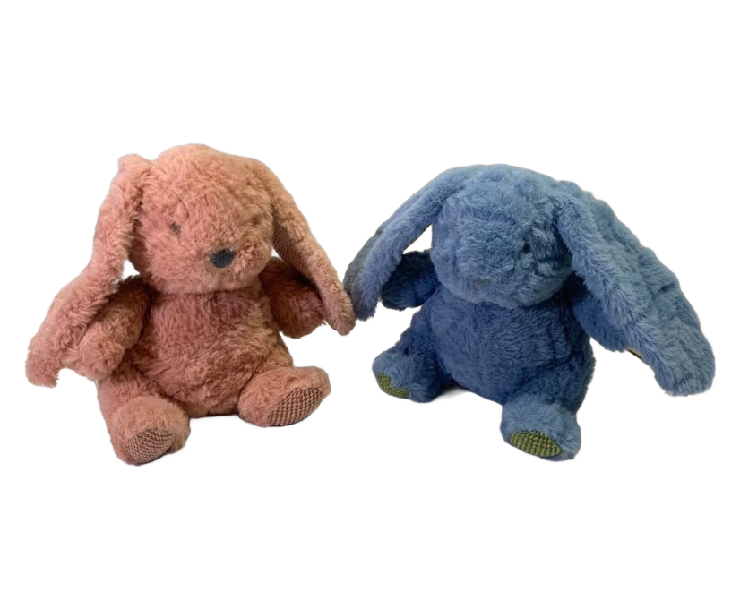 Soft Plush Bunny Stuffed Animal Toy for Kids - Cute Rabbit Doll with Squeaker
