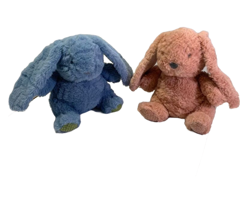 Soft Plush Bunny Stuffed Animal Toy for Kids - Cute Rabbit Doll with Squeaker
