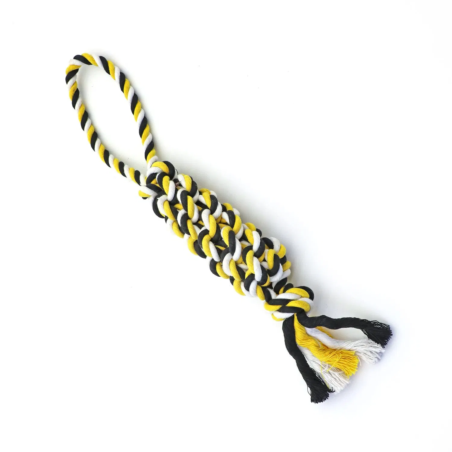 Eco-Friendly 100% Cotton Rope Dog Toy - Chewable Pet Dental Rope for Teeth Cleaning