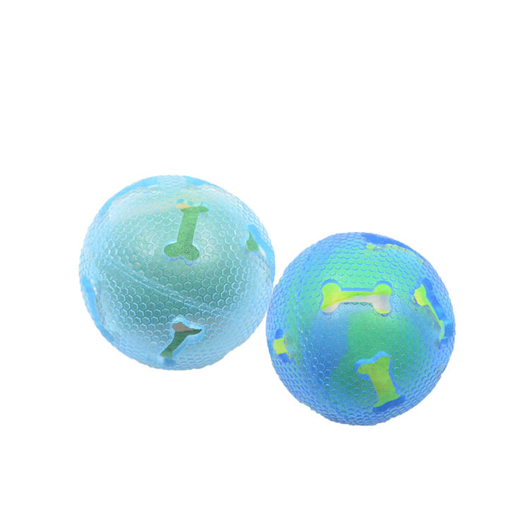 Durable Dog Chew Toys BPA-Free TPR Pet Sounding Bones Bell Ball Interactive Bite Resistant Puppy Teething Toys