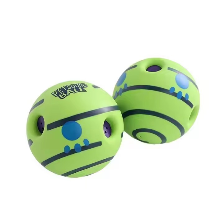 Durable Squeaky Dog Toys for Interactive Play - TPR Giggle Ball Pet Chew Toys