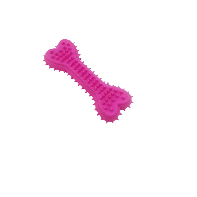 TPR Rubber Squeaky Dog Chew Toys - Durable Donut Bone Fetch Balls for Puppies & Aggressive Chewers
