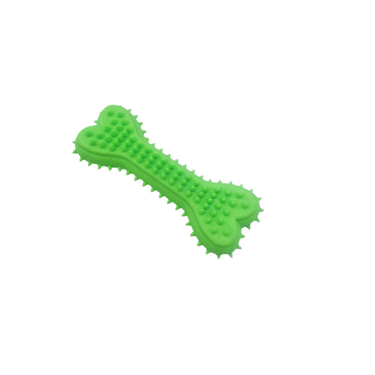 TPR Rubber Squeaky Dog Chew Toys - Durable Donut Bone Fetch Balls for Puppies & Aggressive Chewers
