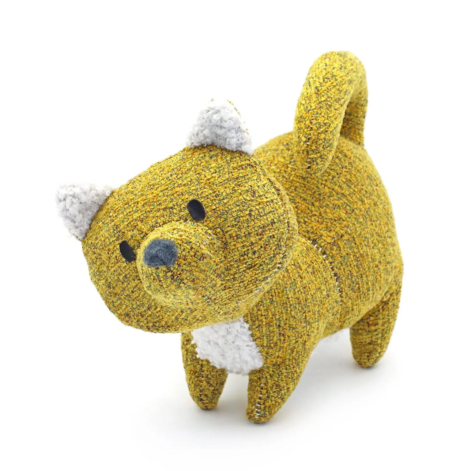 Soft Chenille Plush Cat Toy for Kids and Pets - Customizable Stuffed Animal with Squeaker