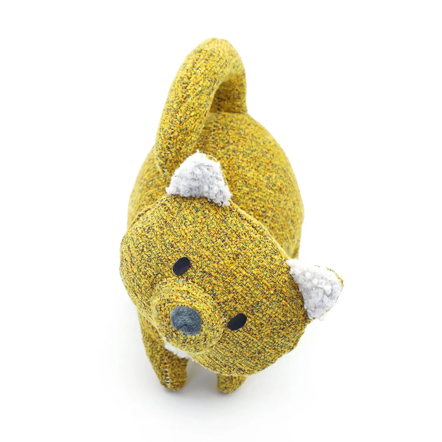 Soft Chenille Plush Cat Toy for Kids and Pets - Customizable Stuffed Animal with Squeaker