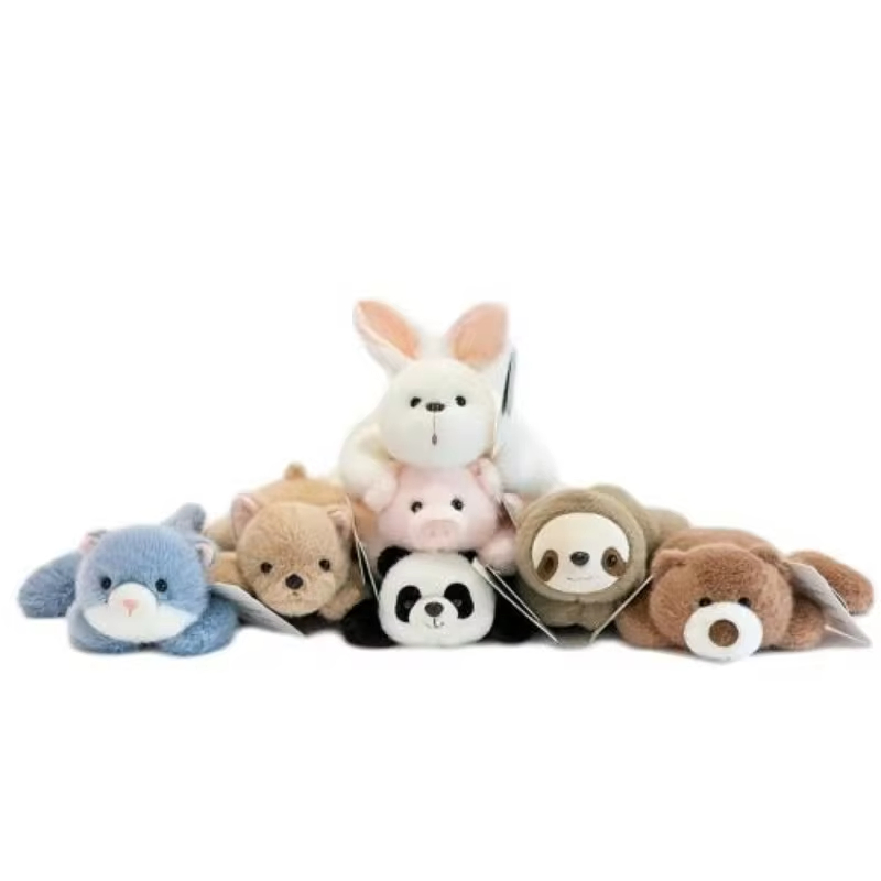 Wholesale 7PCS Pet Small Tummy Doll Cartoon Stuffed Animal Toys for Kids Gift