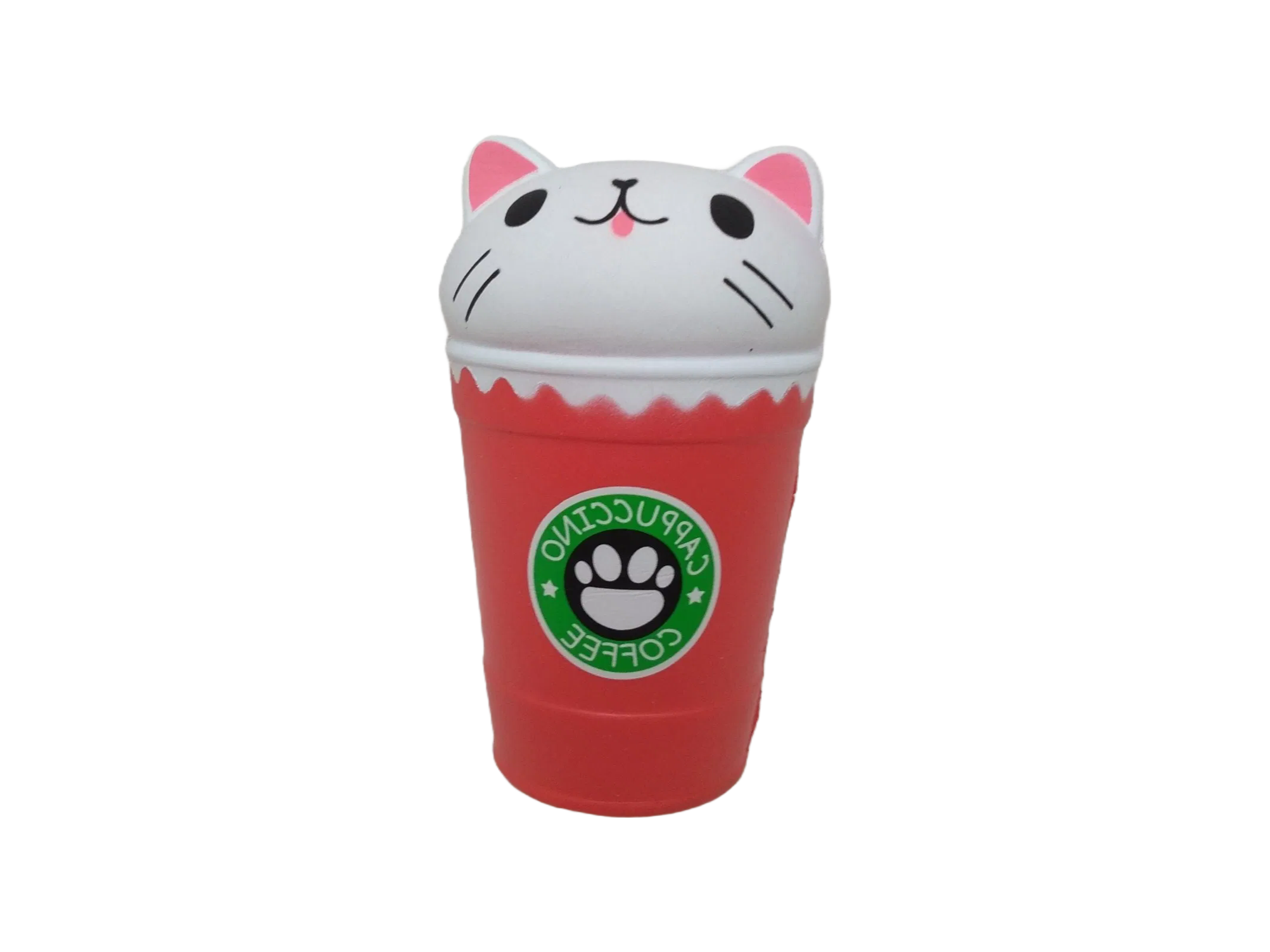 Wholesale Cat Head Coffee Cup PU Squishy Toys - Slow Rising Stress Relief Scented Squishies for Adults