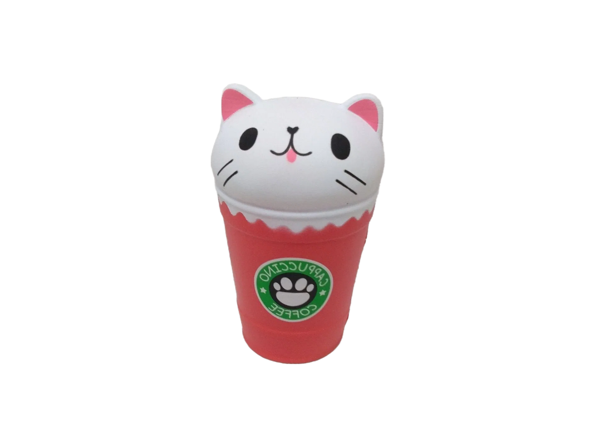 Wholesale Cat Head Coffee Cup PU Squishy Toys - Slow Rising Stress Relief Scented Squishies for Adults