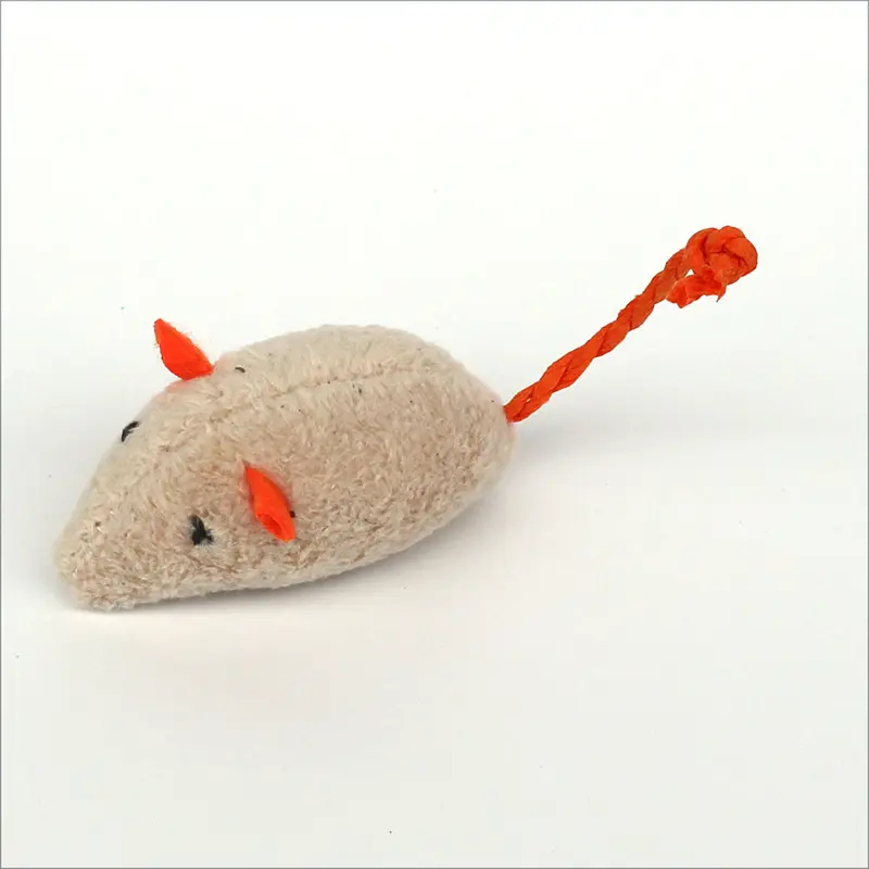 Bulk Order Sustainable Cat Toys - 10.5cm Soft Plush Mouse for Pet Playing