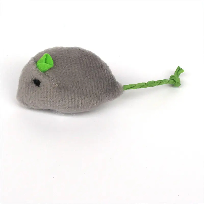 Bulk Order Sustainable Cat Toys - 10.5cm Soft Plush Mouse for Pet Playing