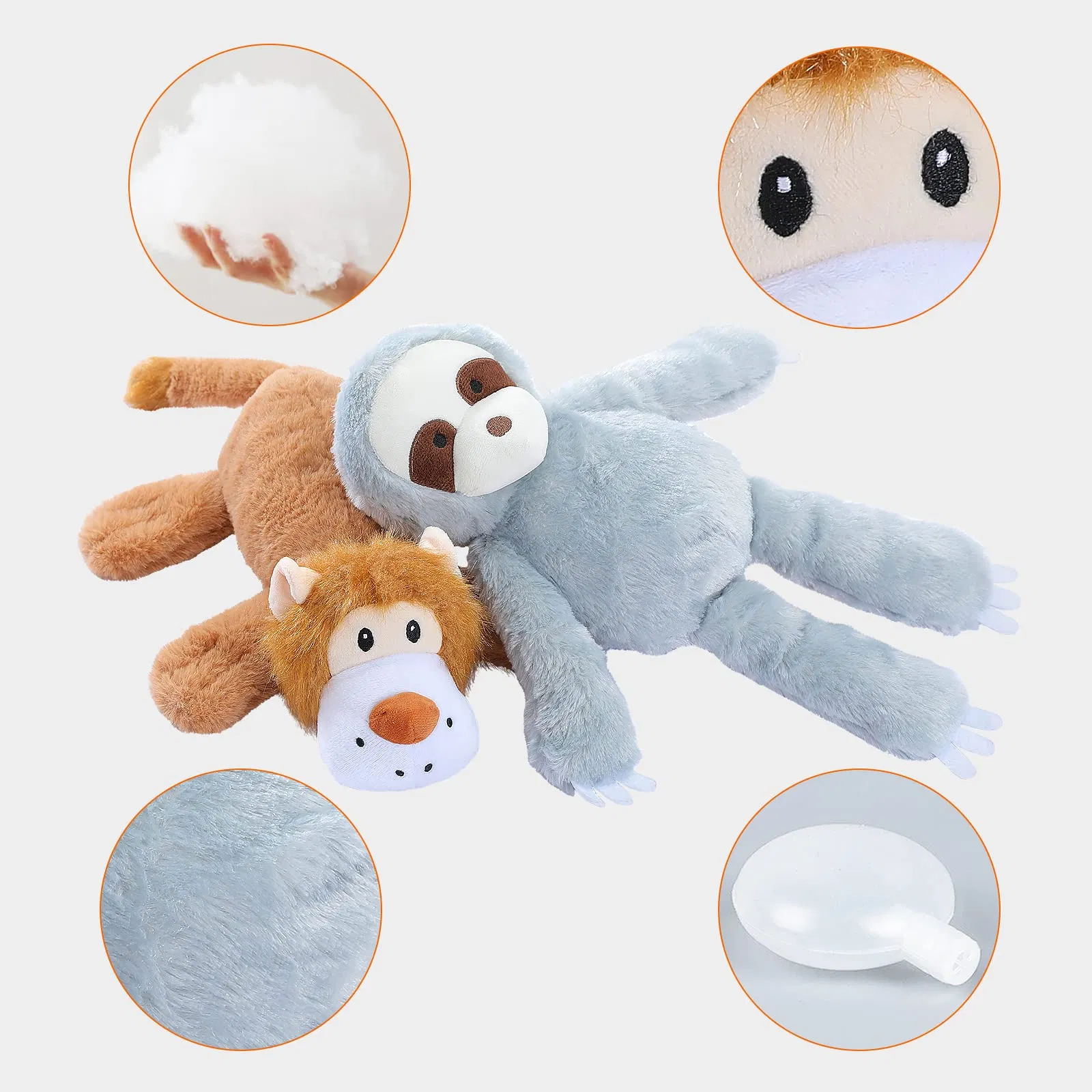 OEM Available Brown Color Dog Chew Toys with Sound 200g Factory Price