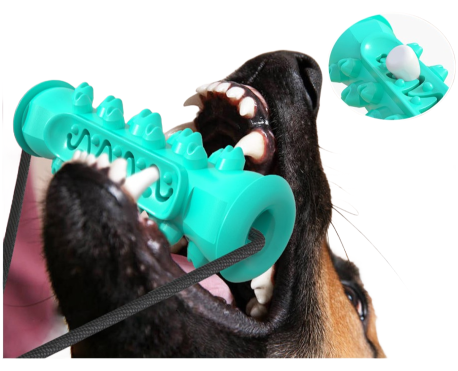 Factory Supply Durable TPR+PP Rope Pet Toys - Dark Blue and Green Color Options
