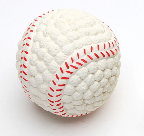 Factory Supply Durable Latex Dog Chew Toys - Rugby/Volleyball/Tennis Ball Design