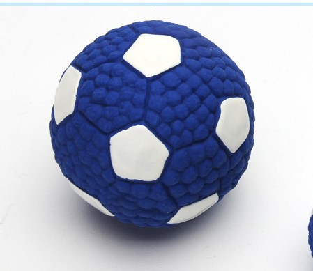 Factory Supply Durable Latex Dog Chew Toys - Rugby/Volleyball/Tennis Ball Design