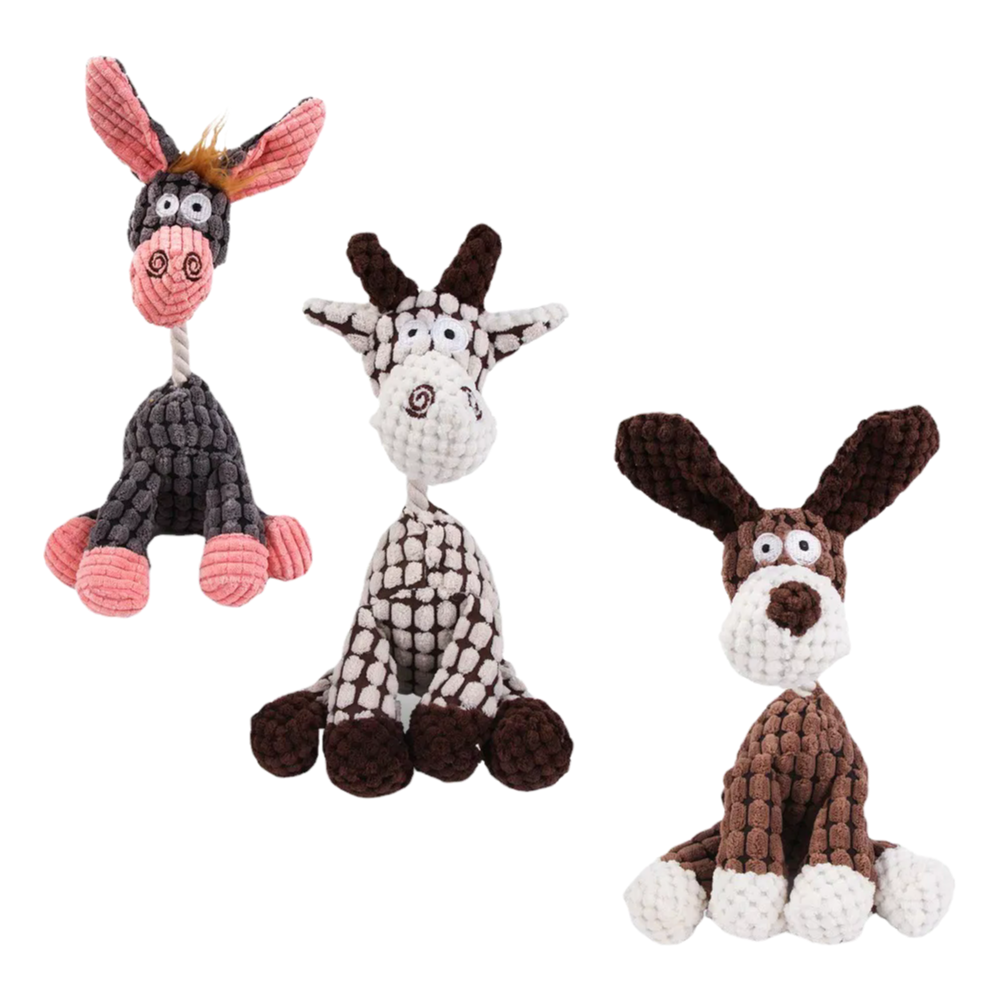Supply Customizable Donkey Goat Dog Plush Squeaky Toys – High - Quality Teething Chew Stuffed Interactive Dog Toys for Wholesale