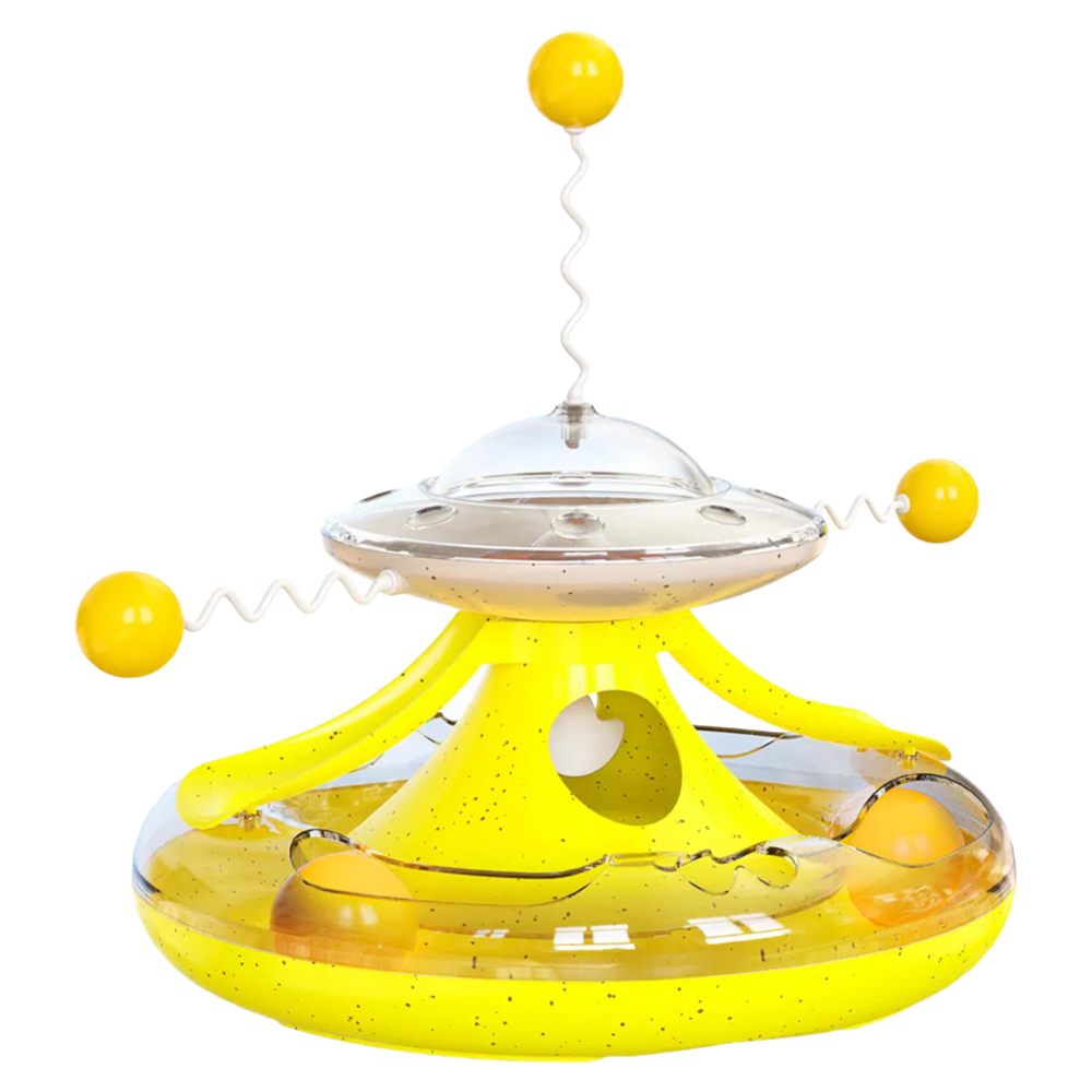 Custom OEM Cat Play Toy Turntable with Food Dispenser Ball 350x263mm
