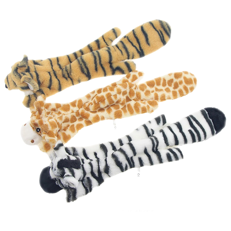 Custom OEM Dog Toys Manufacturer - 45cm Plush Animal Chew Toys with Dual Squeakers