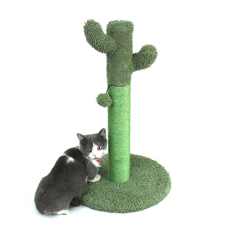 Funny Cactus Cat Scratcher Toy 40X40X60CM Size for Scratching Training and Play