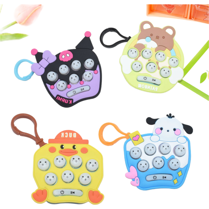 BPA Free Portable Handheld Game Console Keychain - Customizable Children's Toy Supplier