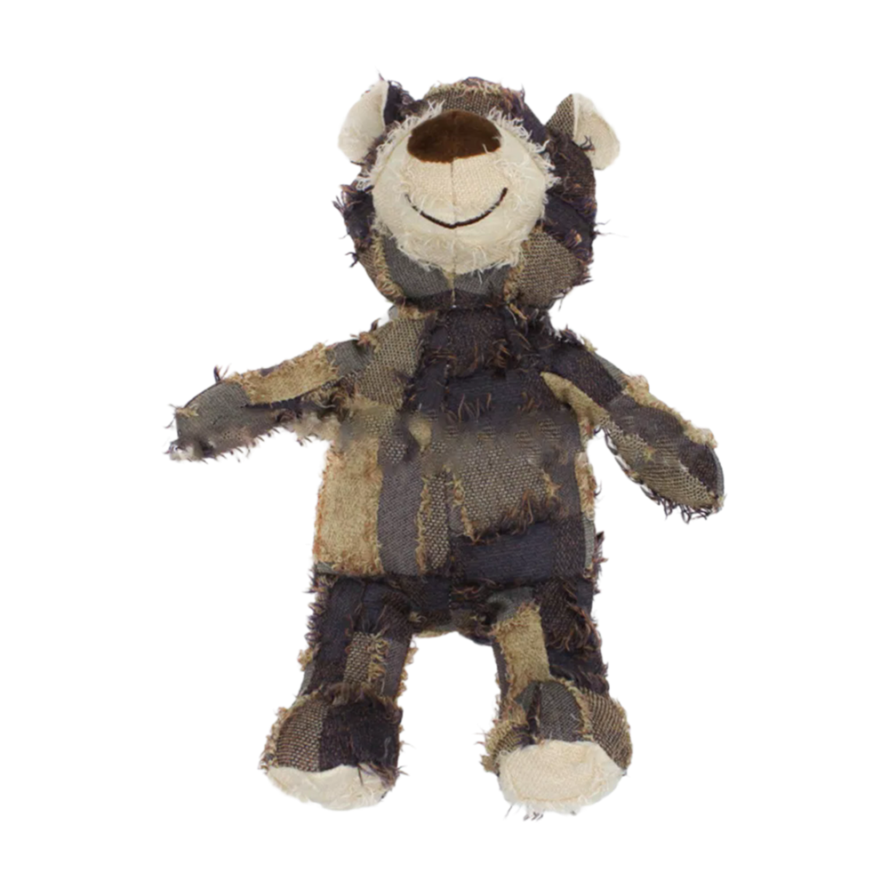 Indestructible Robust Bear Dog Toy for Heavy Chewers - Durable Plush Squeaky Pet Toy