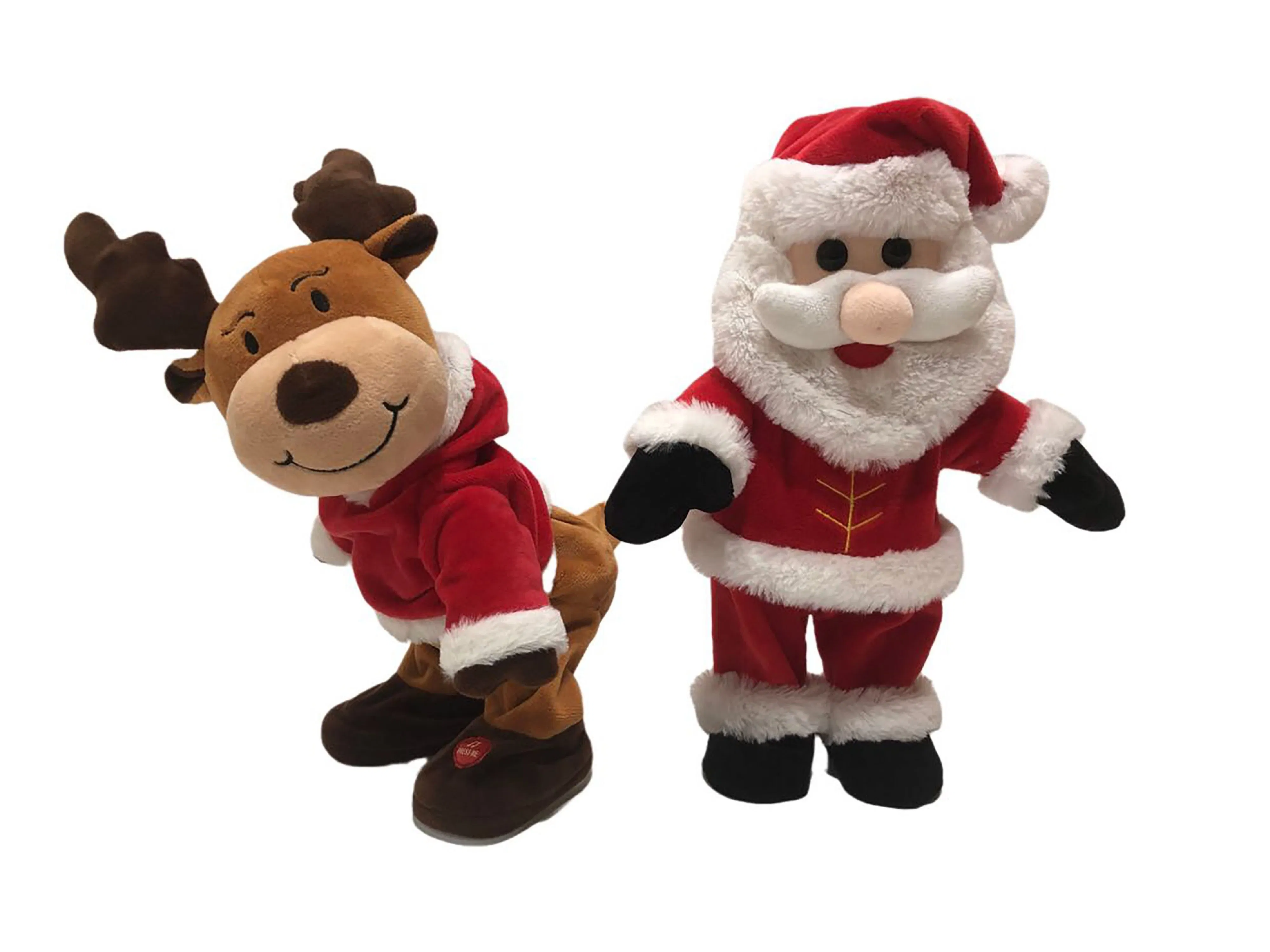 2022 New Christmas Singing Dancing Reindeer Plush Stuffed Animal Toy with BSCI Certification