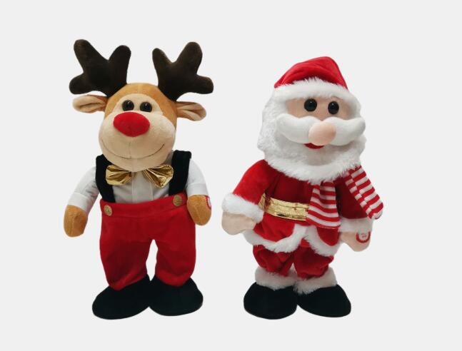 Wholesale Christmas Plush Animal Toys with Music Box - EN71 Certified Soft Stuffed Toys for Kids