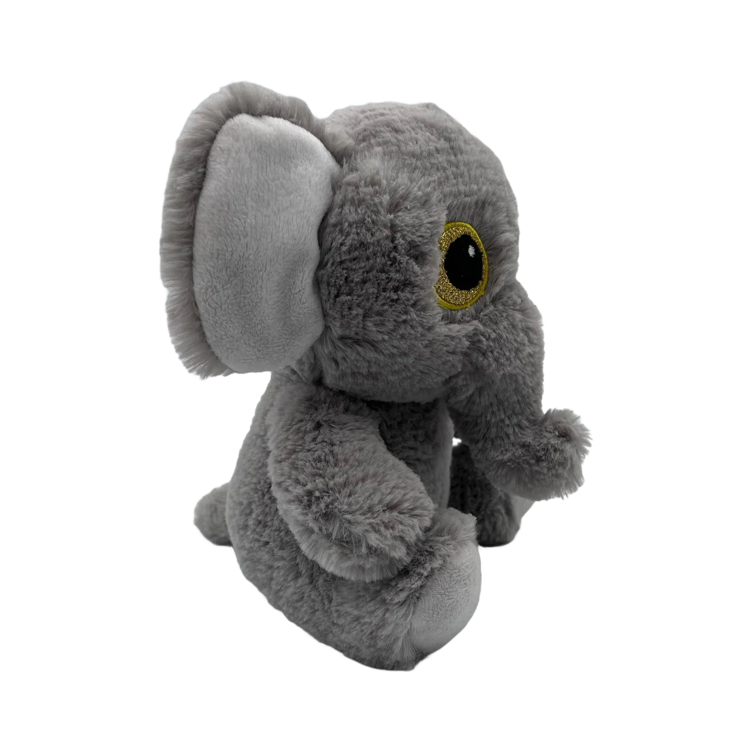 Premium Gray Pink Elephant Plush Toy - Soft Stuffed Animal Gift for Kids