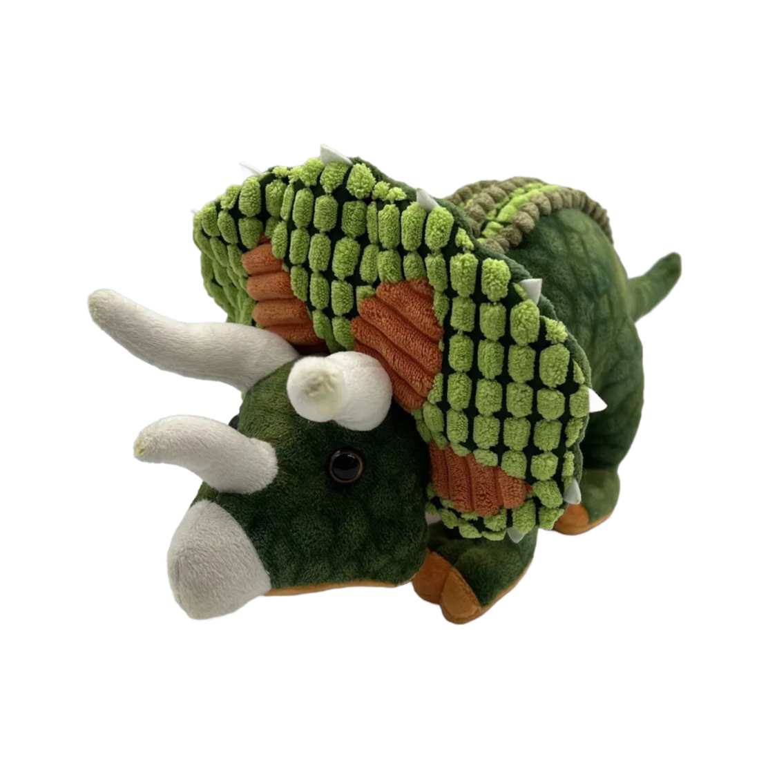 Premium Weighted Dinosaur Plush Toys - Pink Dino/Green Triceratops/Orange Dragon/Yellow Leopard Stuffed Animals