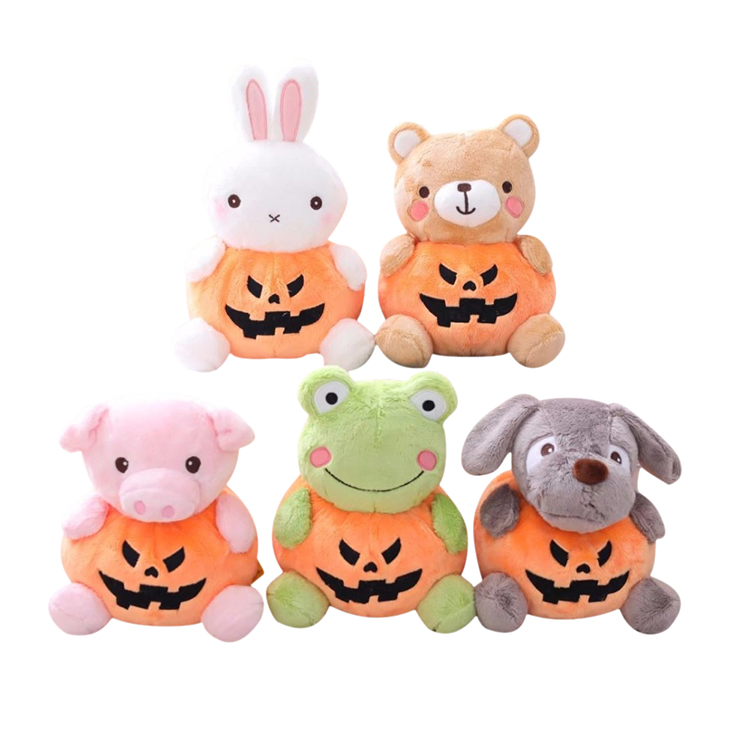 Wholesale Mini Plush Stuffed Animal Toys for Crane Machine Vending - Custom Halloween Rabbit/Frog/Pig Design