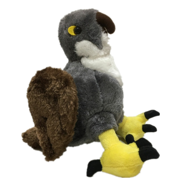 23cm Realistic Eagle Plush Toy - Soft Stuffed Animal for Kids, Educational Gift & Home Decor