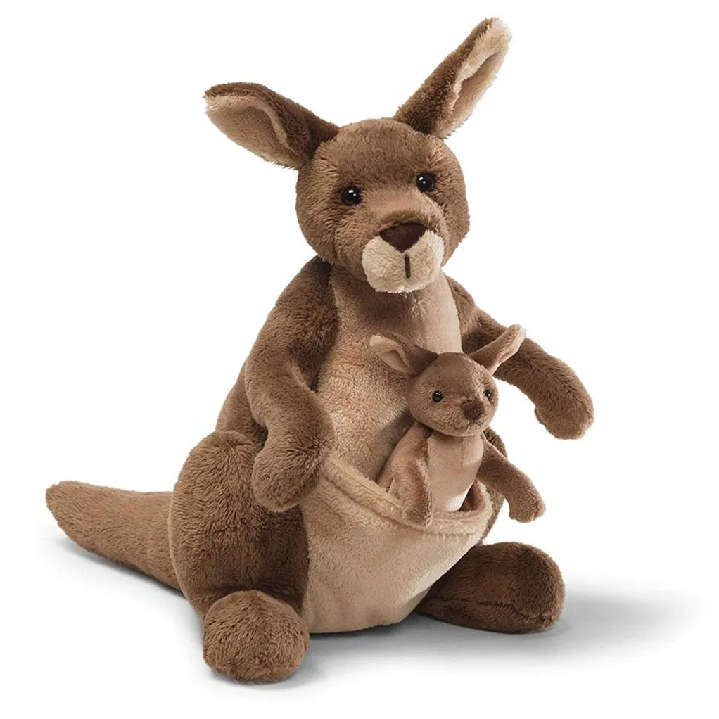 Custom Plush Kangaroo Stuffed Animal Toy - Soft Huggable Educational Kids Gift