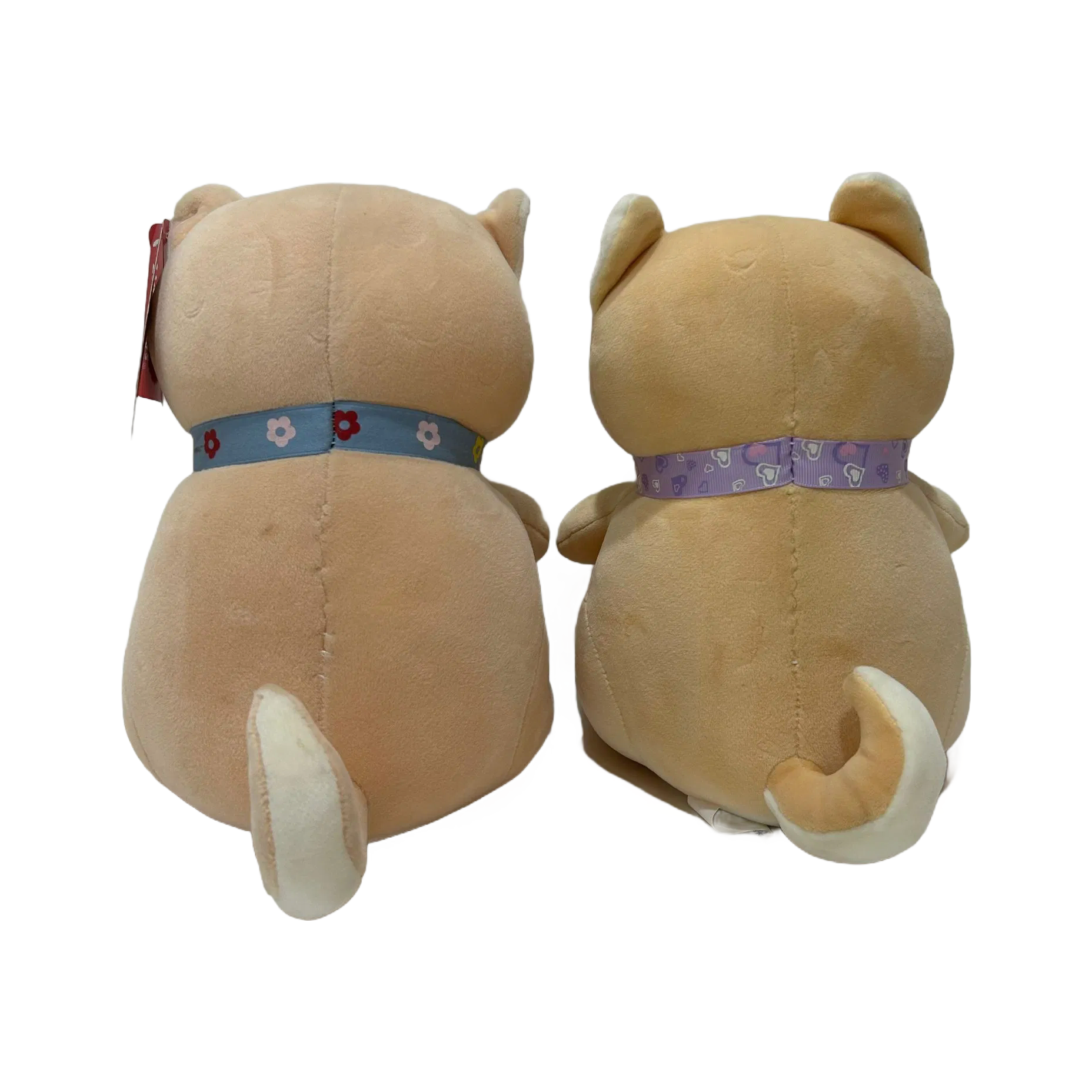 Premium Super Soft Cream-Colored Shiba Inu Plush Toy for Kids and Adults - 2 Assorted Stuffed Dog Collection
