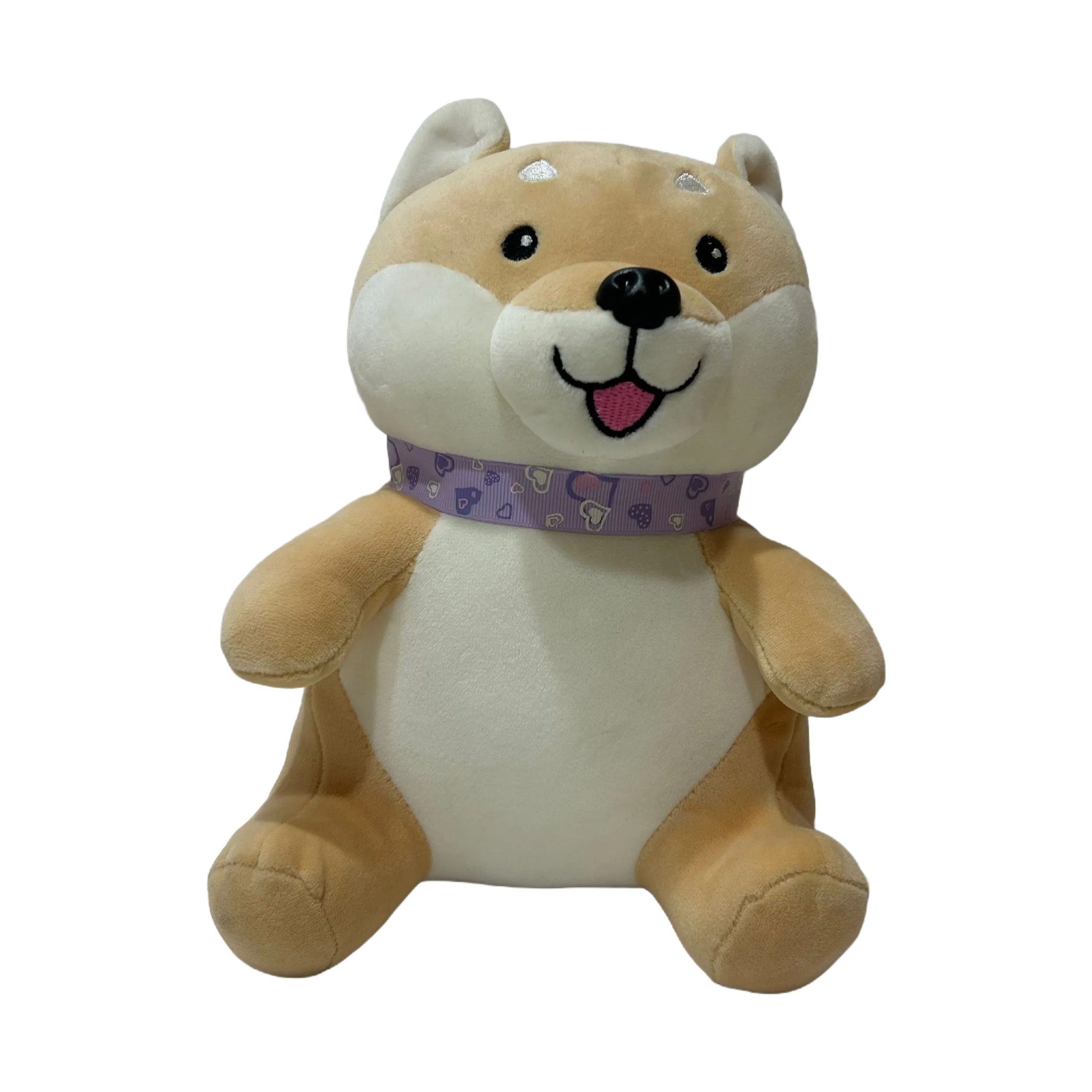 Premium Super Soft Cream-Colored Shiba Inu Plush Toy for Kids and Adults - 2 Assorted Stuffed Dog Collection