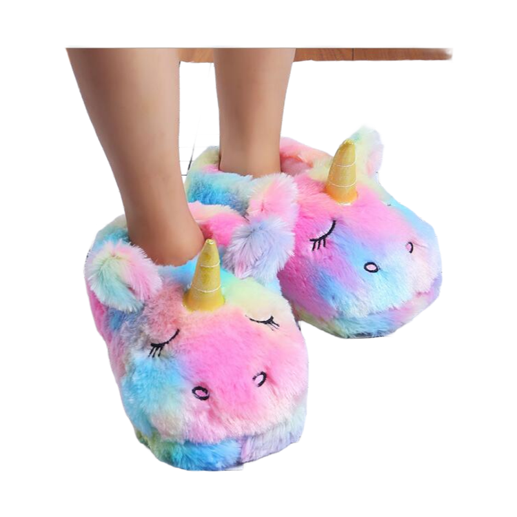 Soft Plush Animal Slipper Toy - Cute Pig & Lamb Footwear for Kids and Adults