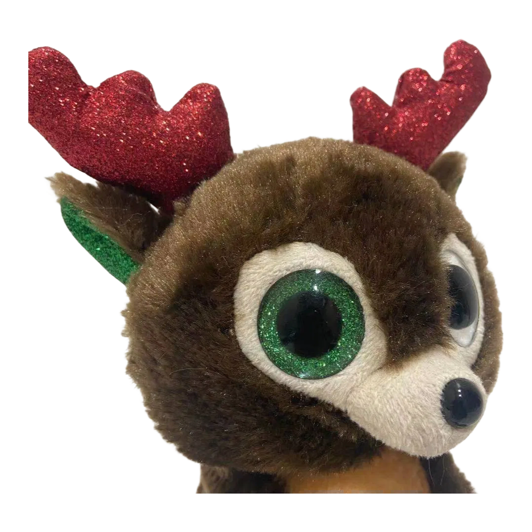 Christmas Plush Recording Repeating Reindeer Toy - Interactive Talking Animal Gift for Kids