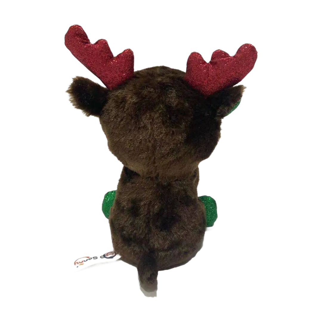 Christmas Plush Recording Repeating Reindeer Toy - Interactive Talking Animal Gift for Kids